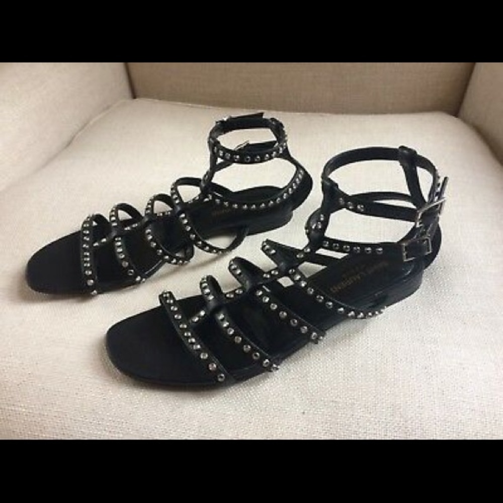 Saint Laurent Gladiator Sandals Crystal Caged US 9 39